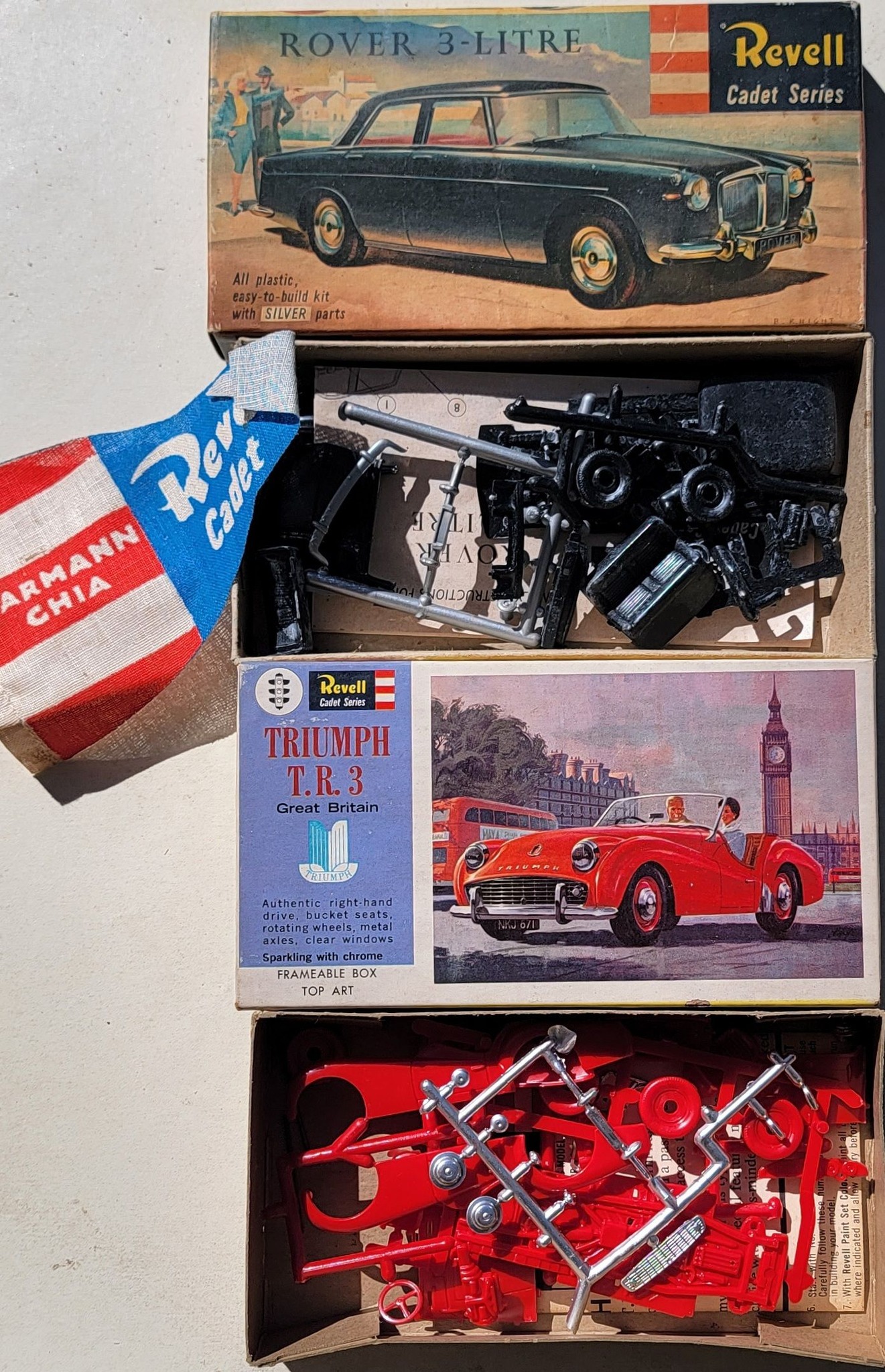 Revell Cadet Series Rover 3-Litre and Triumph T.R. 3 model kits