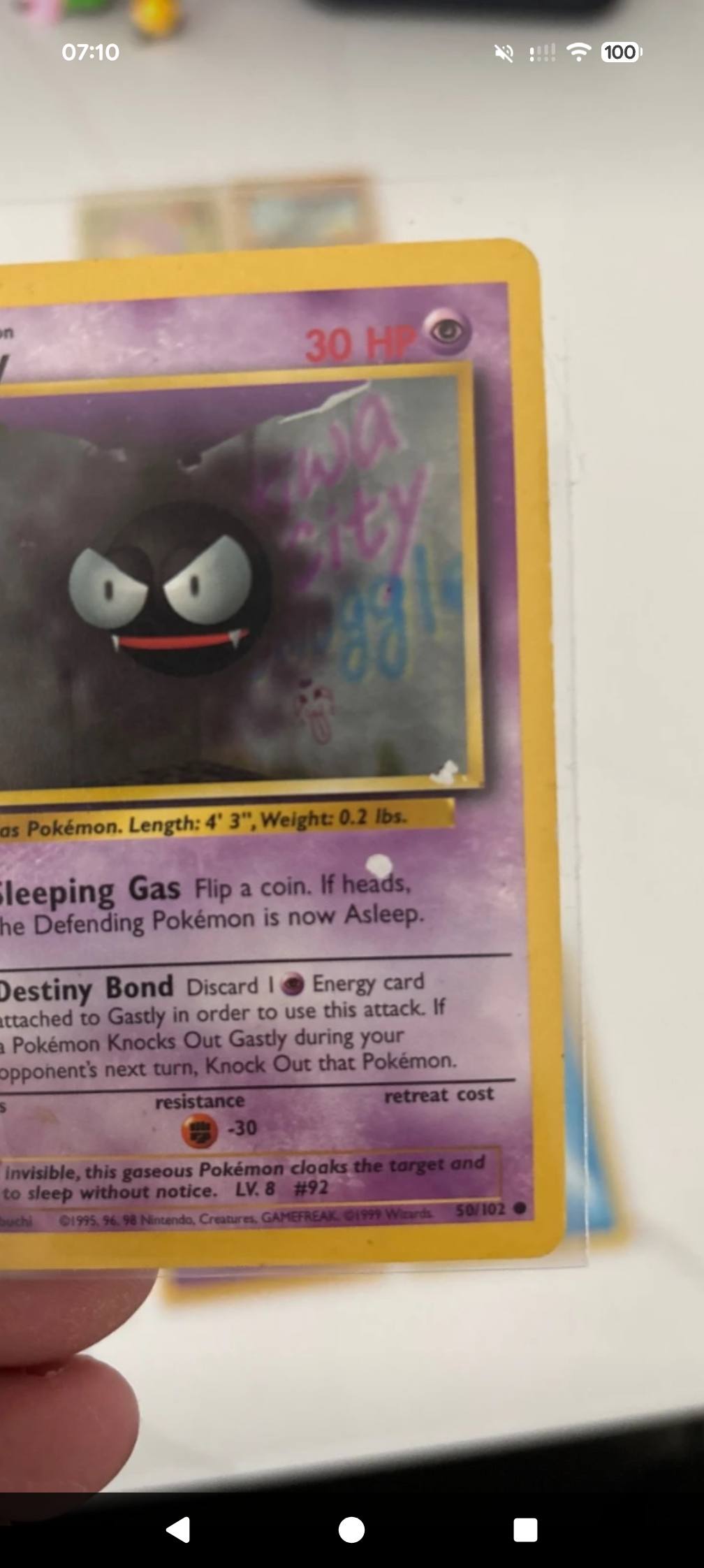 1995 gastly pokemon card 2002 LEGENDARY COLLECTION REVERSE HOLO #76 CGC 10 GEM M – lowpopping Resistance Fighting Gastly 1997 Mystery of the