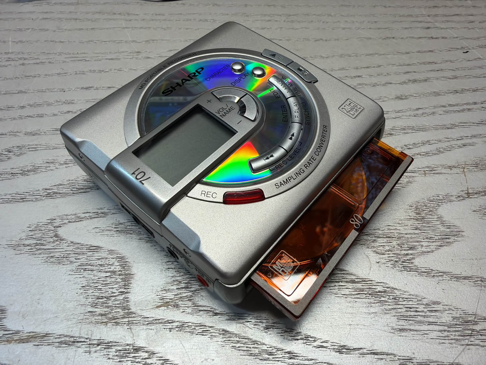SHARP MDポータブルレコーダー MD-MS701 Sharp MD-MS701H(S)2 minidisc player review
