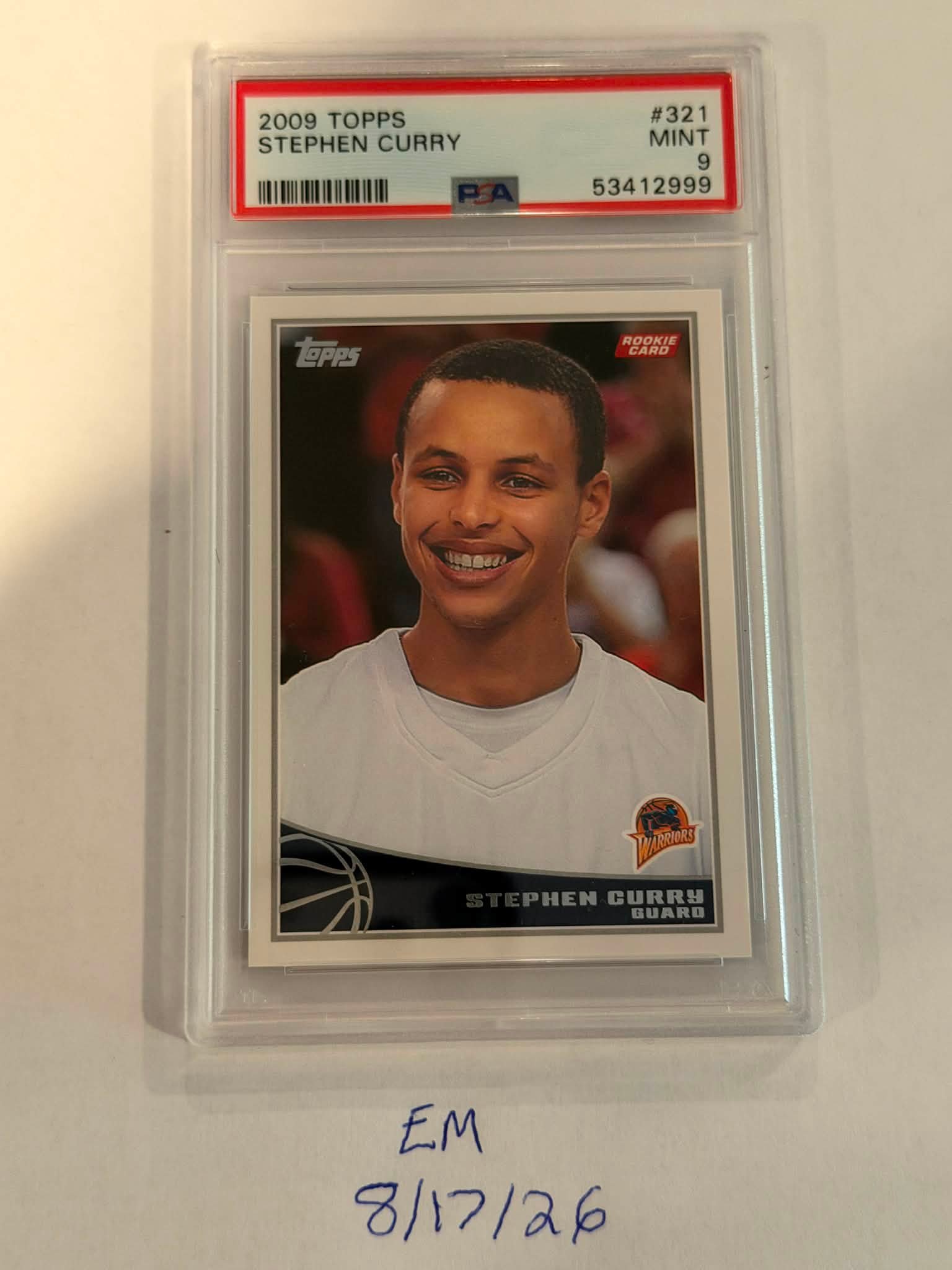 Grail Card: Steph Curry Topps RC PSA9