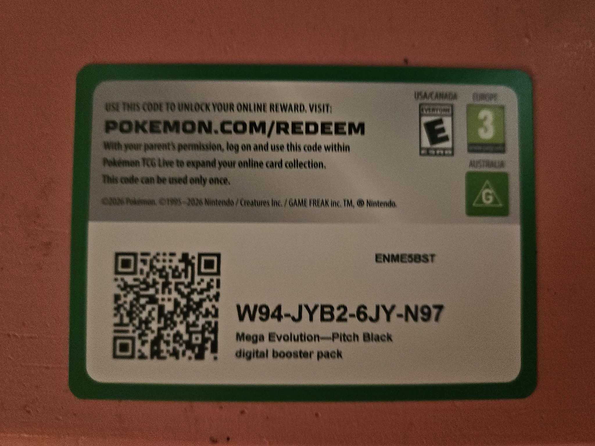 pokemon online booster pack codes TCG Live what are the code cards