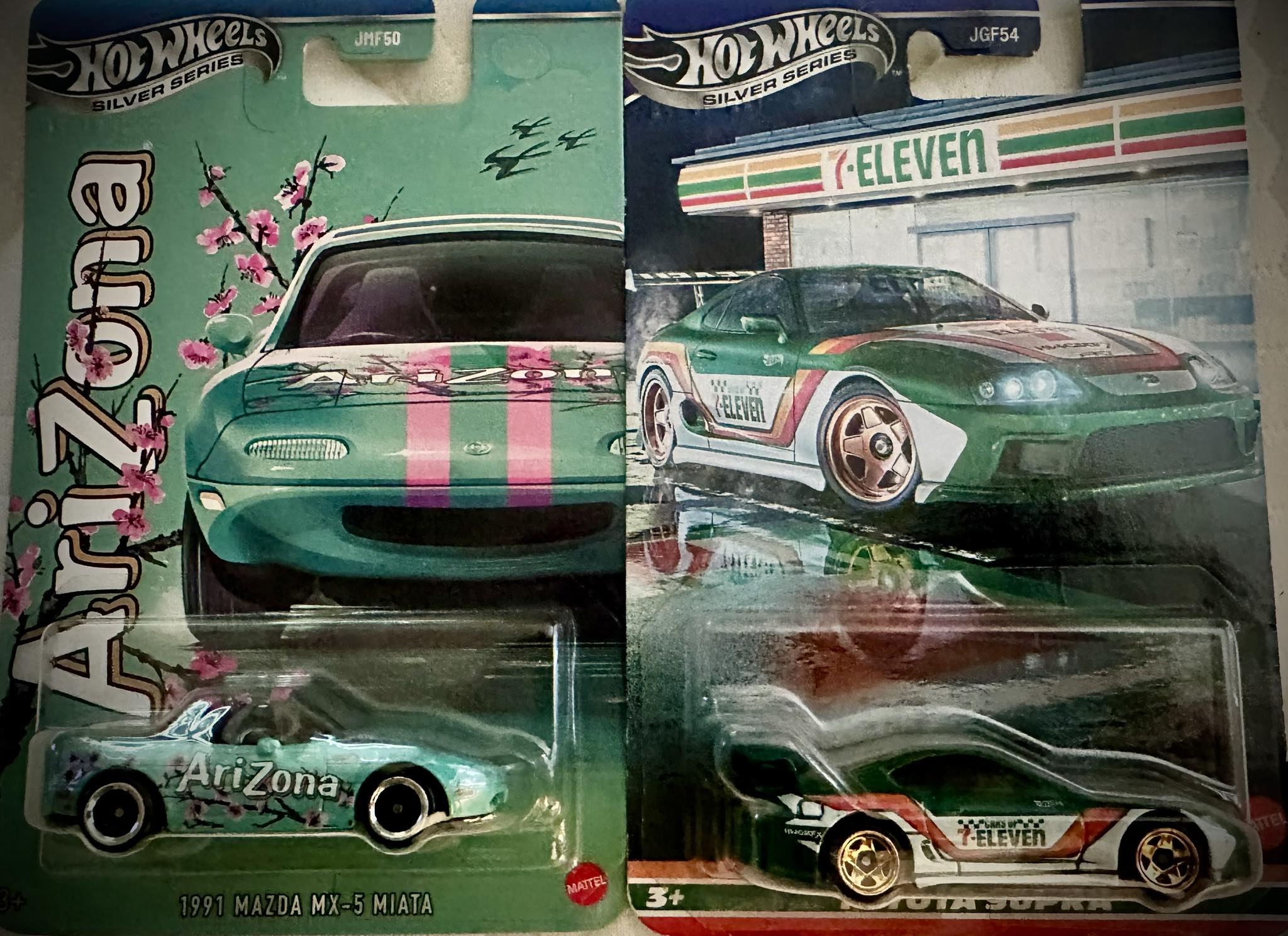 7-11 exclusive Hot Wheels Toyota Supra and Mazda Miata for sale