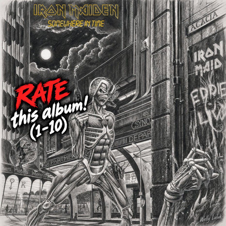 Iron Maiden Somewhere in Time 40th anniversary oxblood LP
