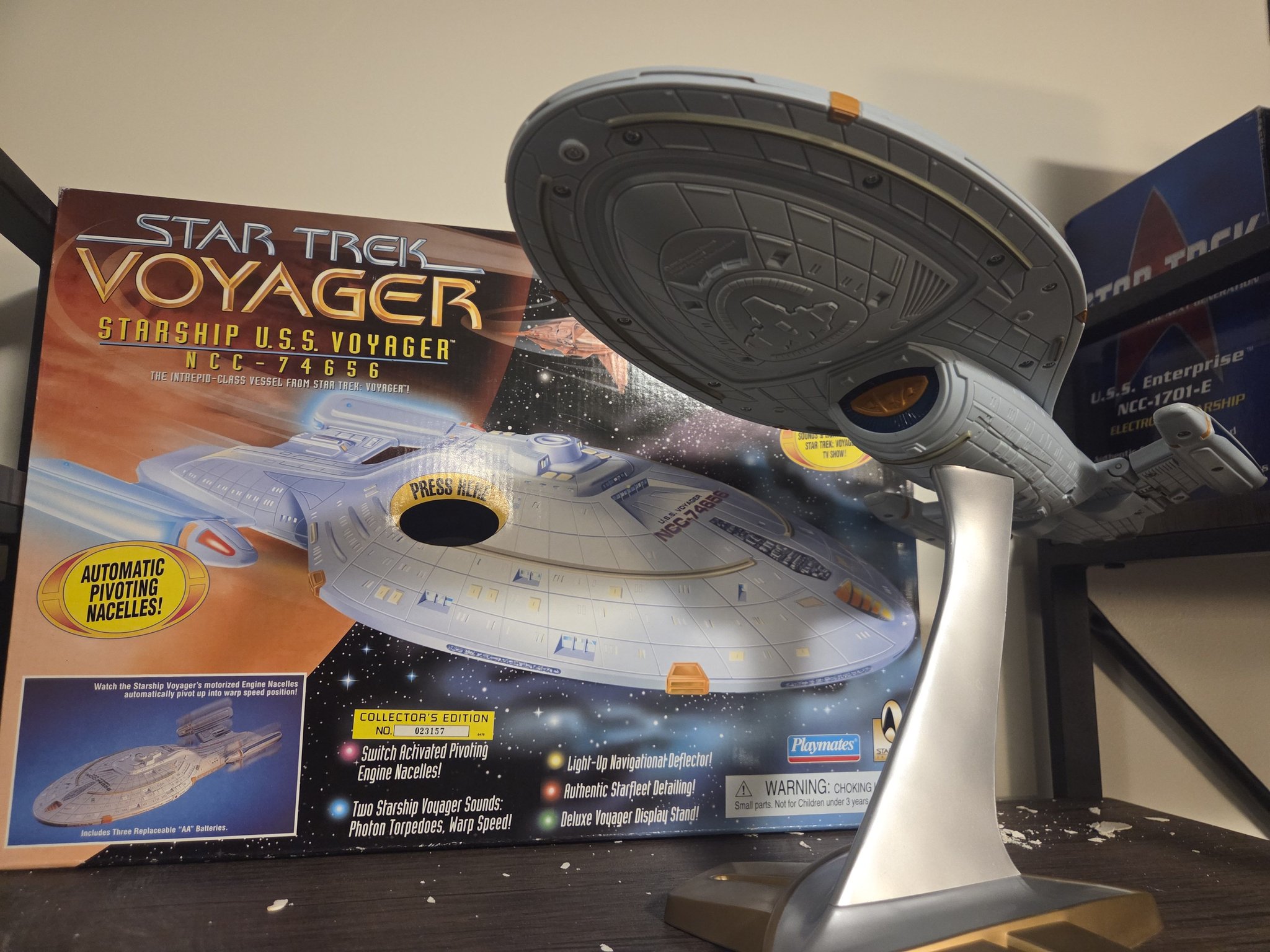 Friends surprised me with a Playmates USS Voyager tonight.