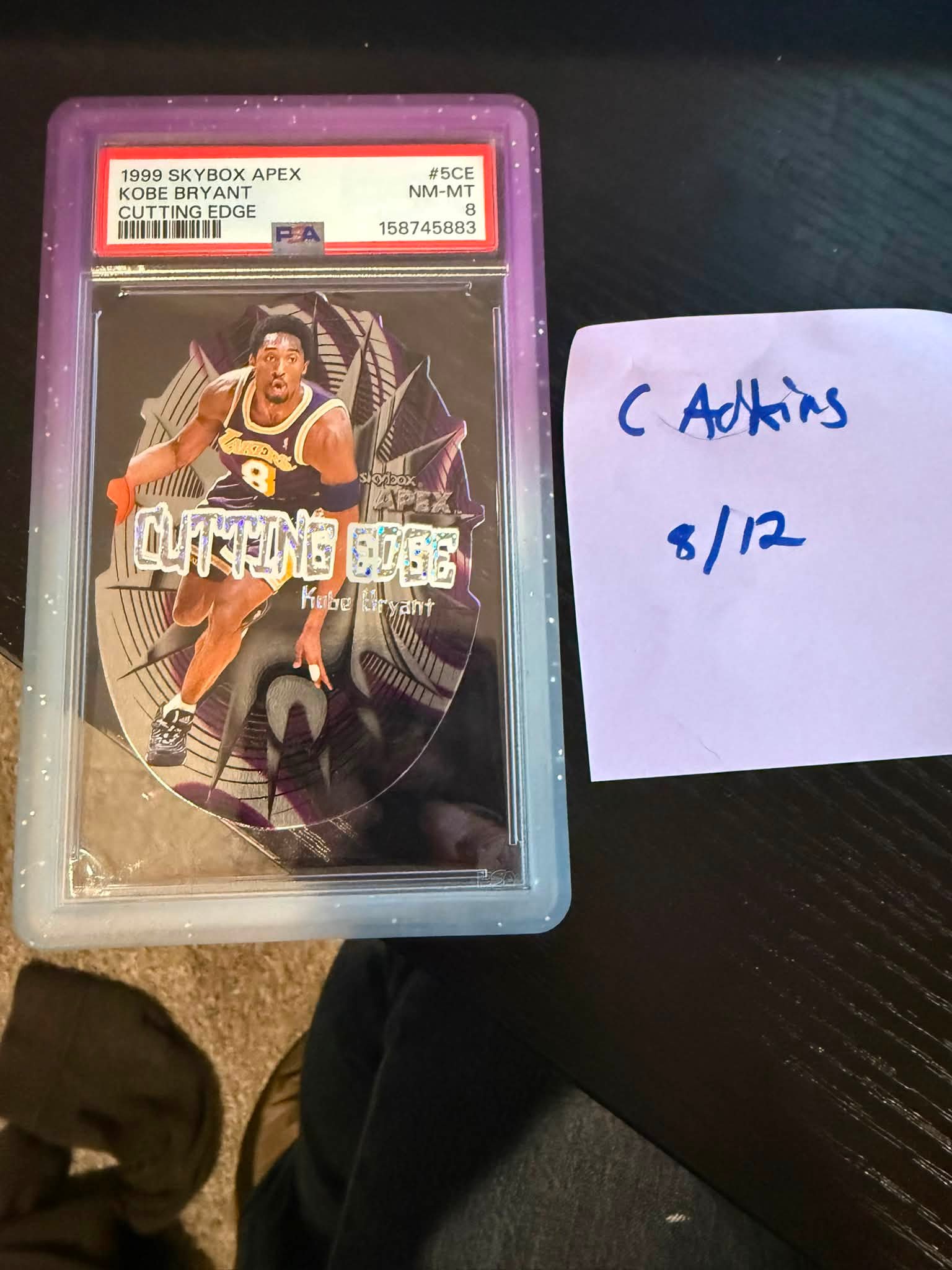 1999 Kobe Bryant Skybox Apex Cutting Edge PSA 10 POP 25 SOLD