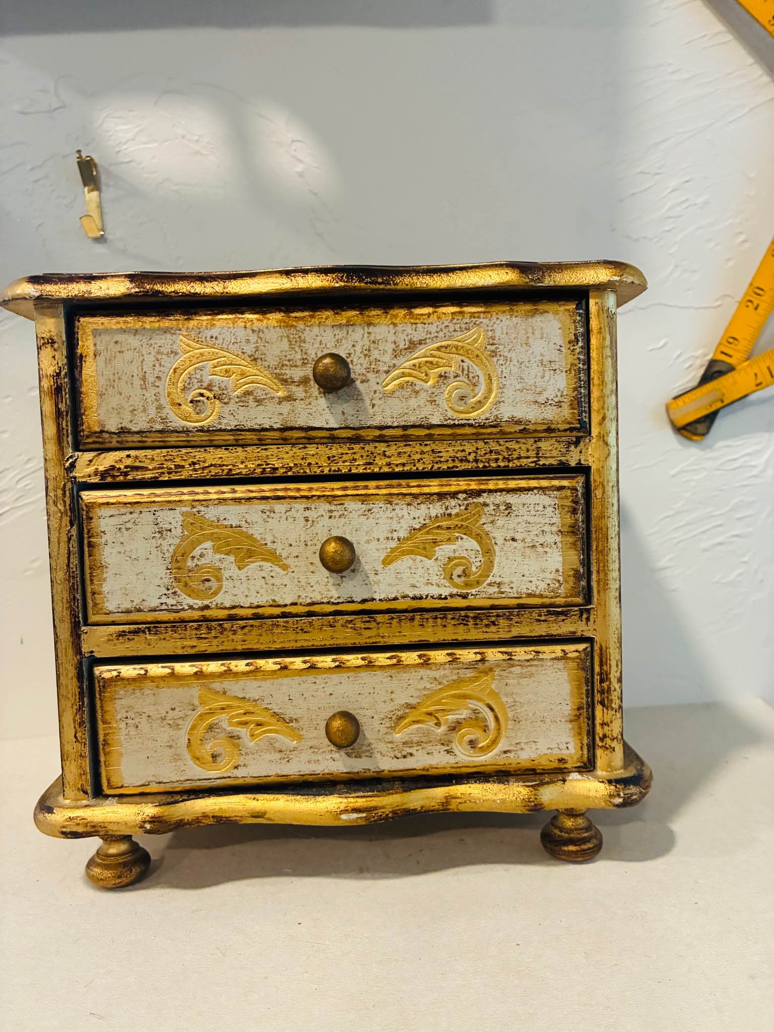 週末セール ビンテージ Florentine調 ジュエリーボックス Vintage Florentine gold jewelry box, made in Japan. 3 different