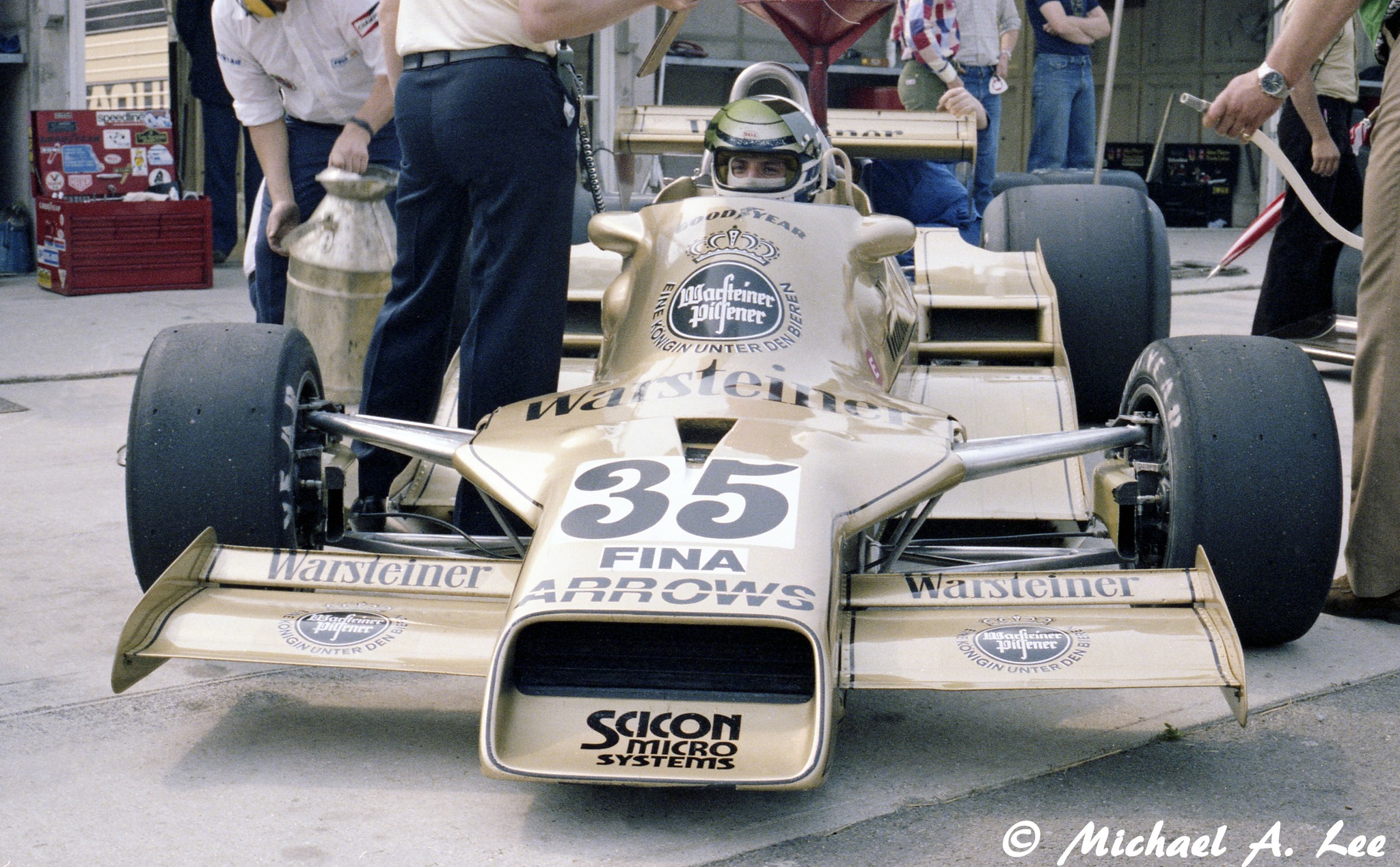 Riccardo Patrese drives Arrows FA1 at 1978 Hockenheimring