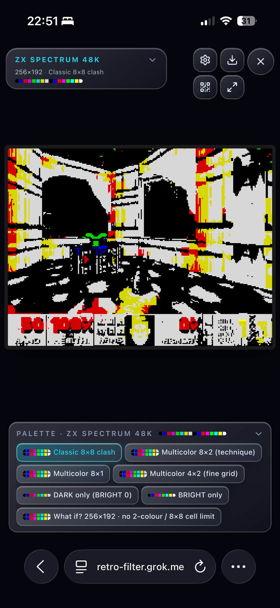 ZX Spectrum image filter web app using WebGPU