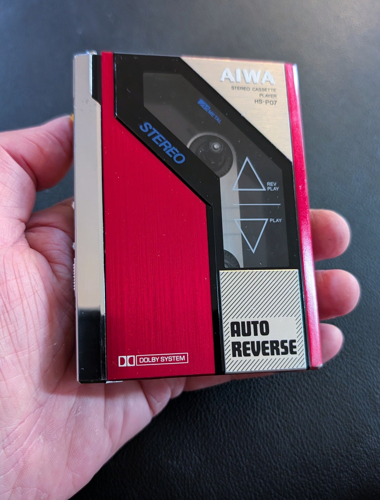 Aiwa HS-F07, world's smallest stereo cassette recorder