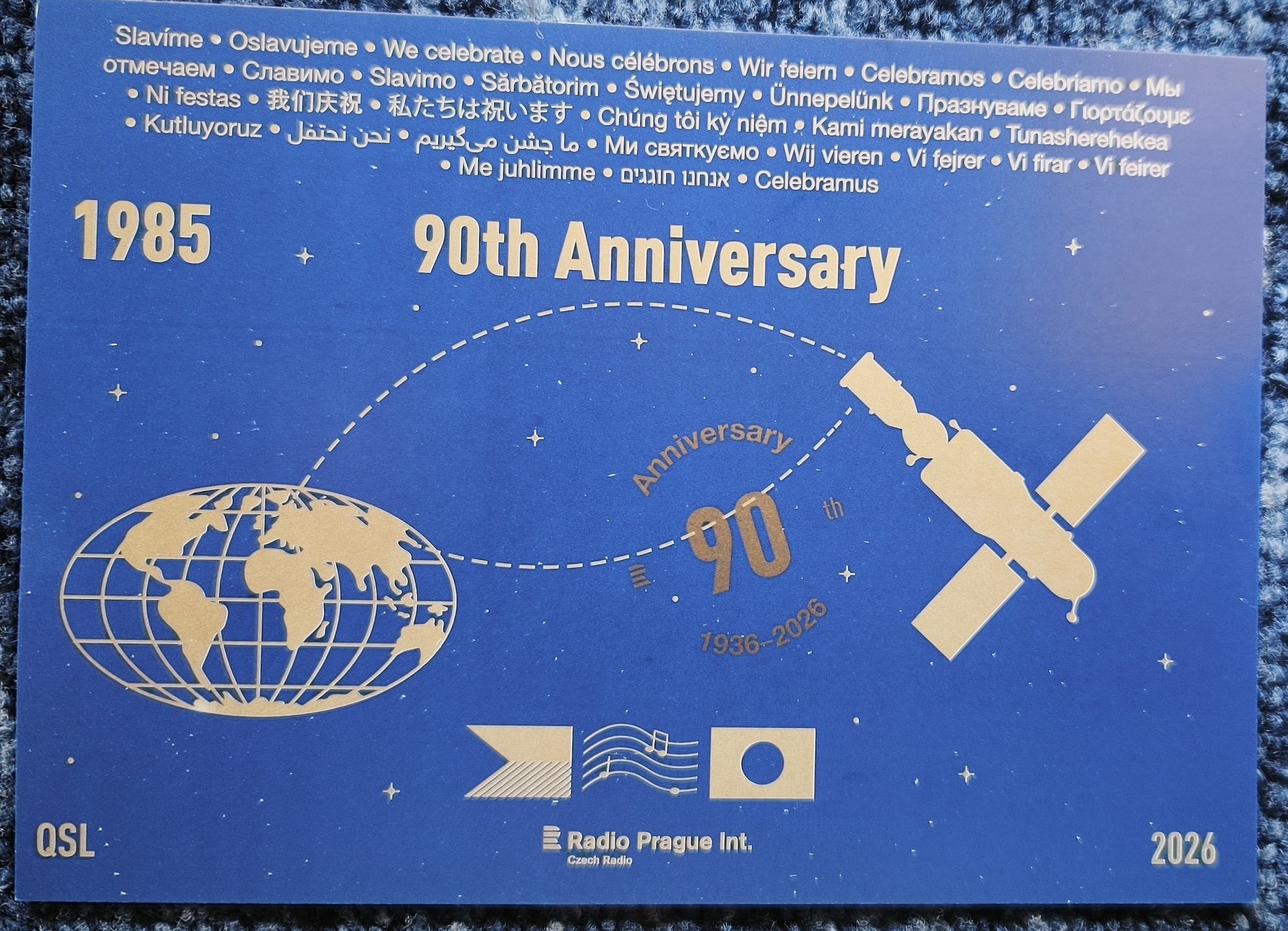 Radio Prague  Radio Prague International QSL Card Received from Czech Republic