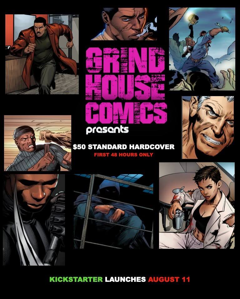 Grindhouse Comics presents 200-page hardcover Kickstarter
