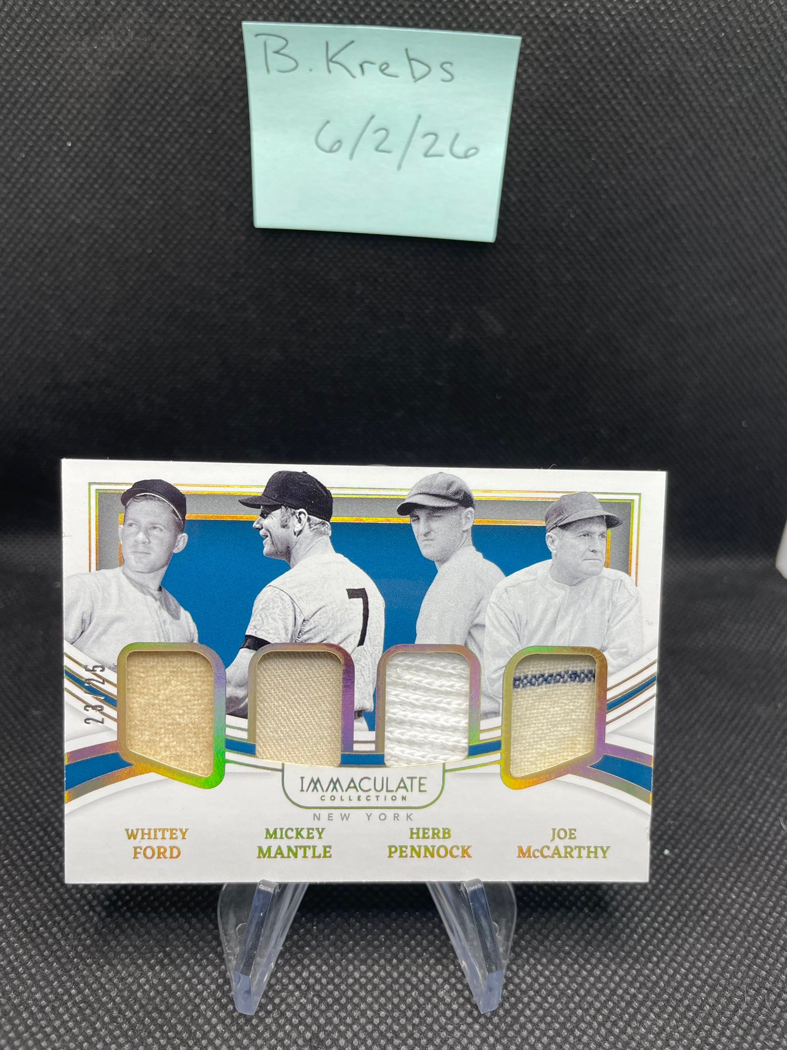 Rare 2022 Immaculate Yankees legends card set for sale