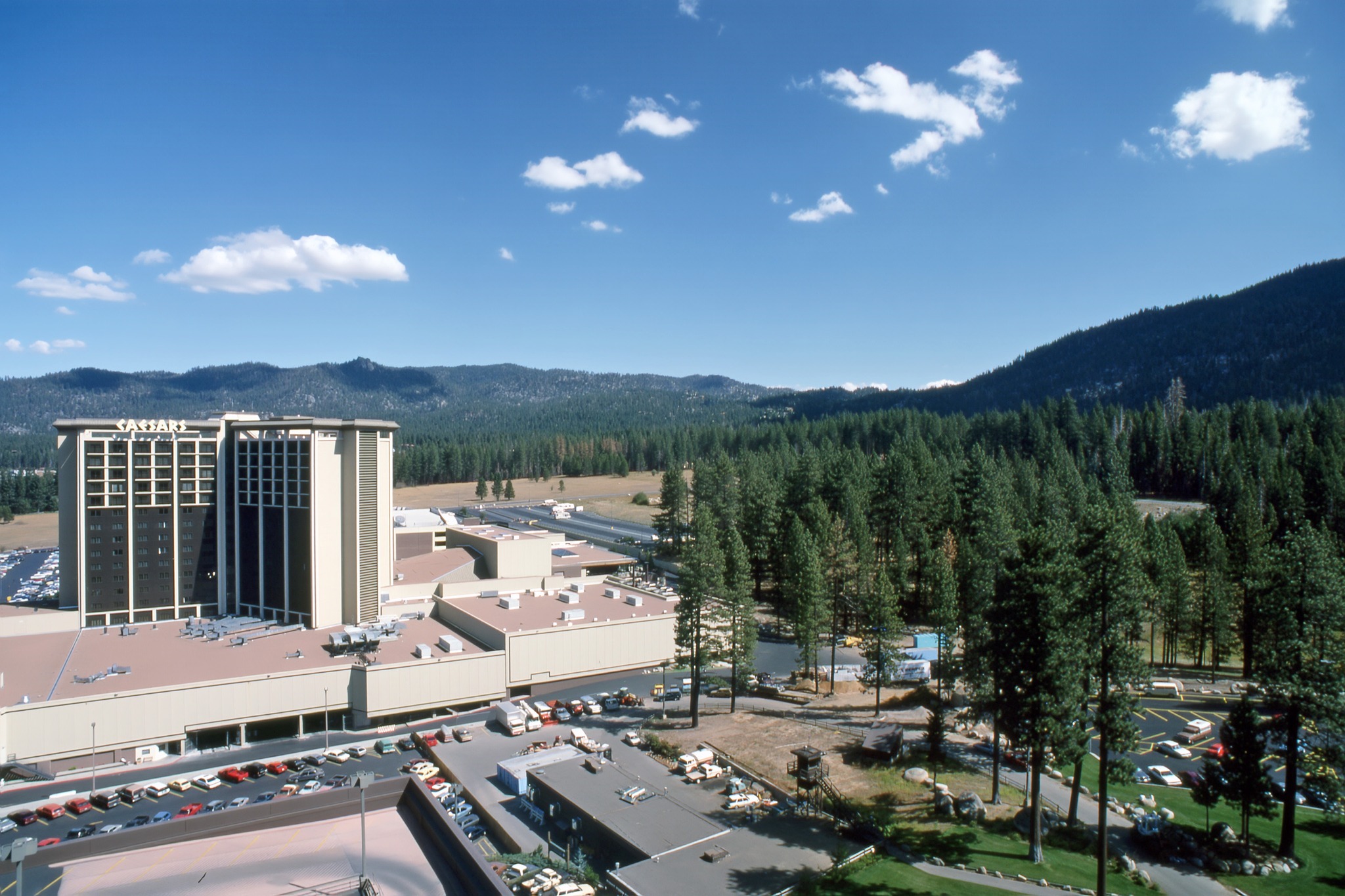 Postcard photo of Caesars Tahoe, Nevada c. 1980.