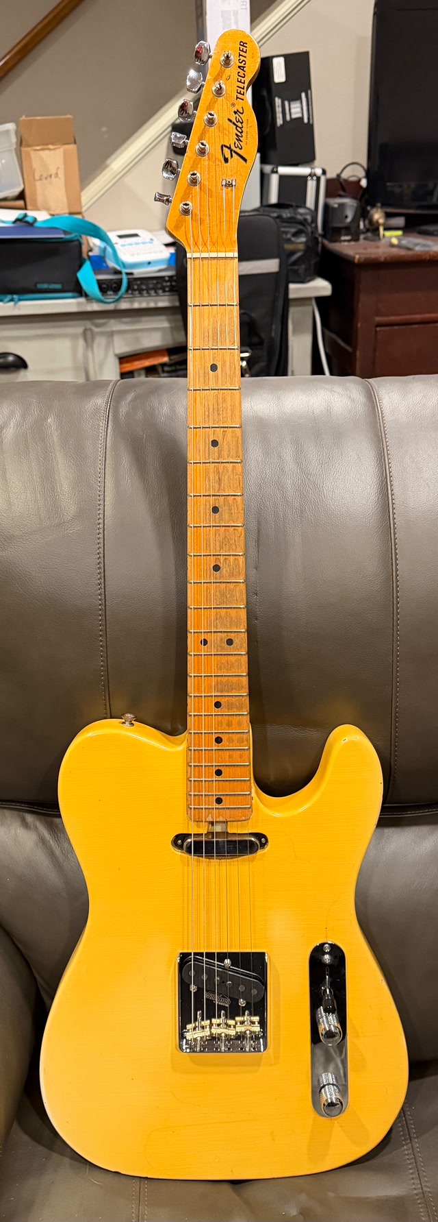無名ノーブランド テレキャスターTelecaster イエロー/バタースカッチ
