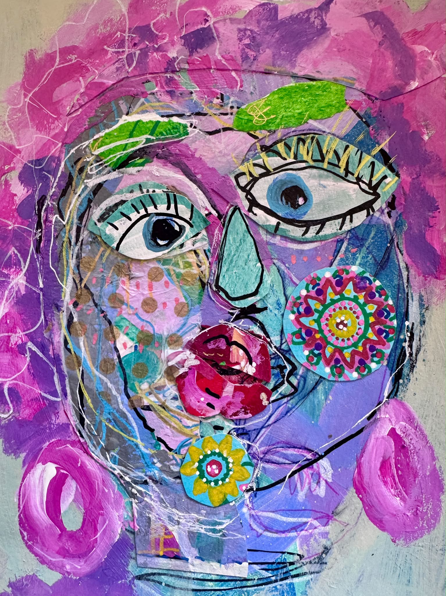My Name Is Not Pamela 12” x 8” mixed media on paper