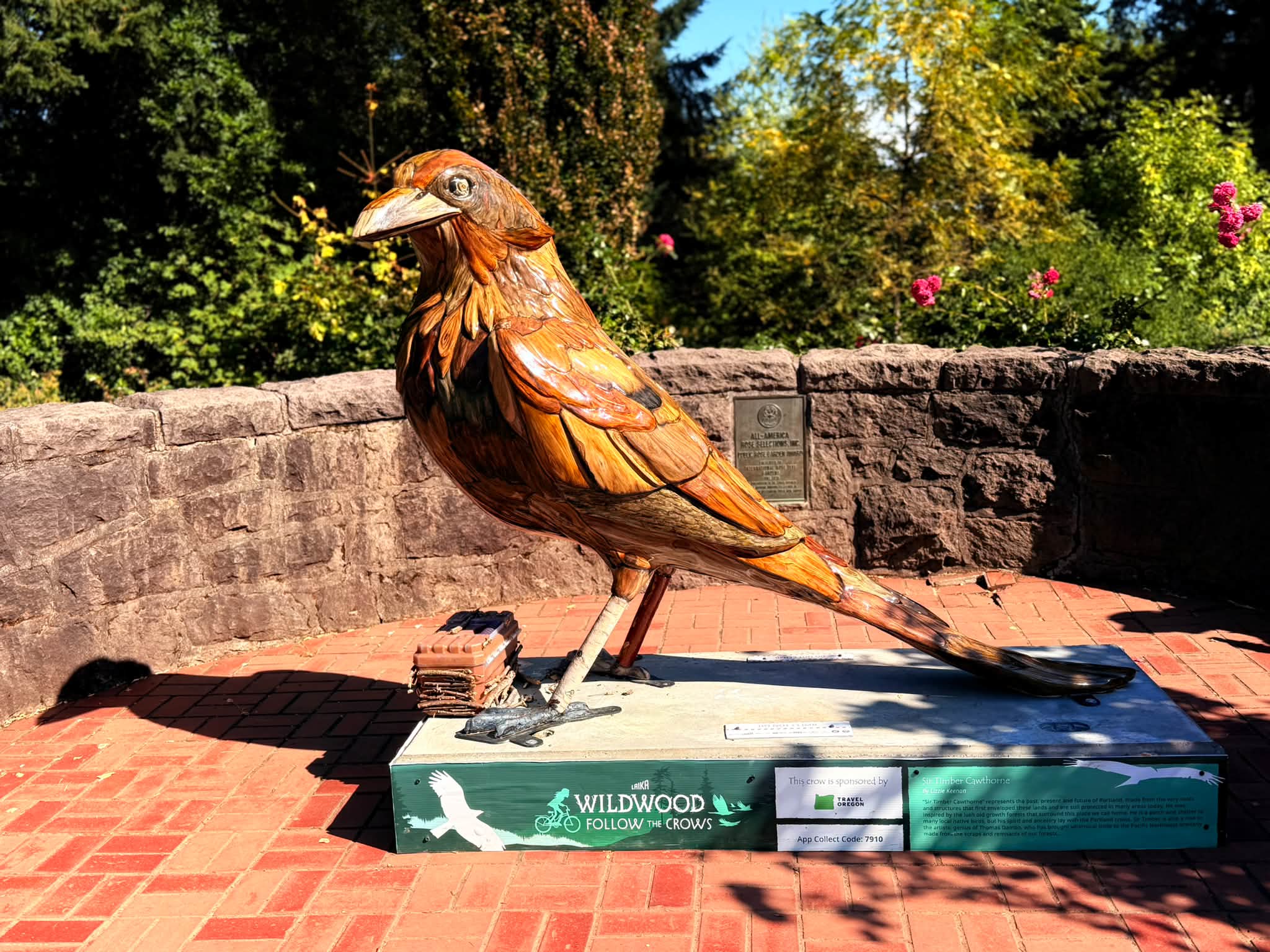 A nod to Thomas Dambo in Portland, Oregon, where Ole Bolle stands