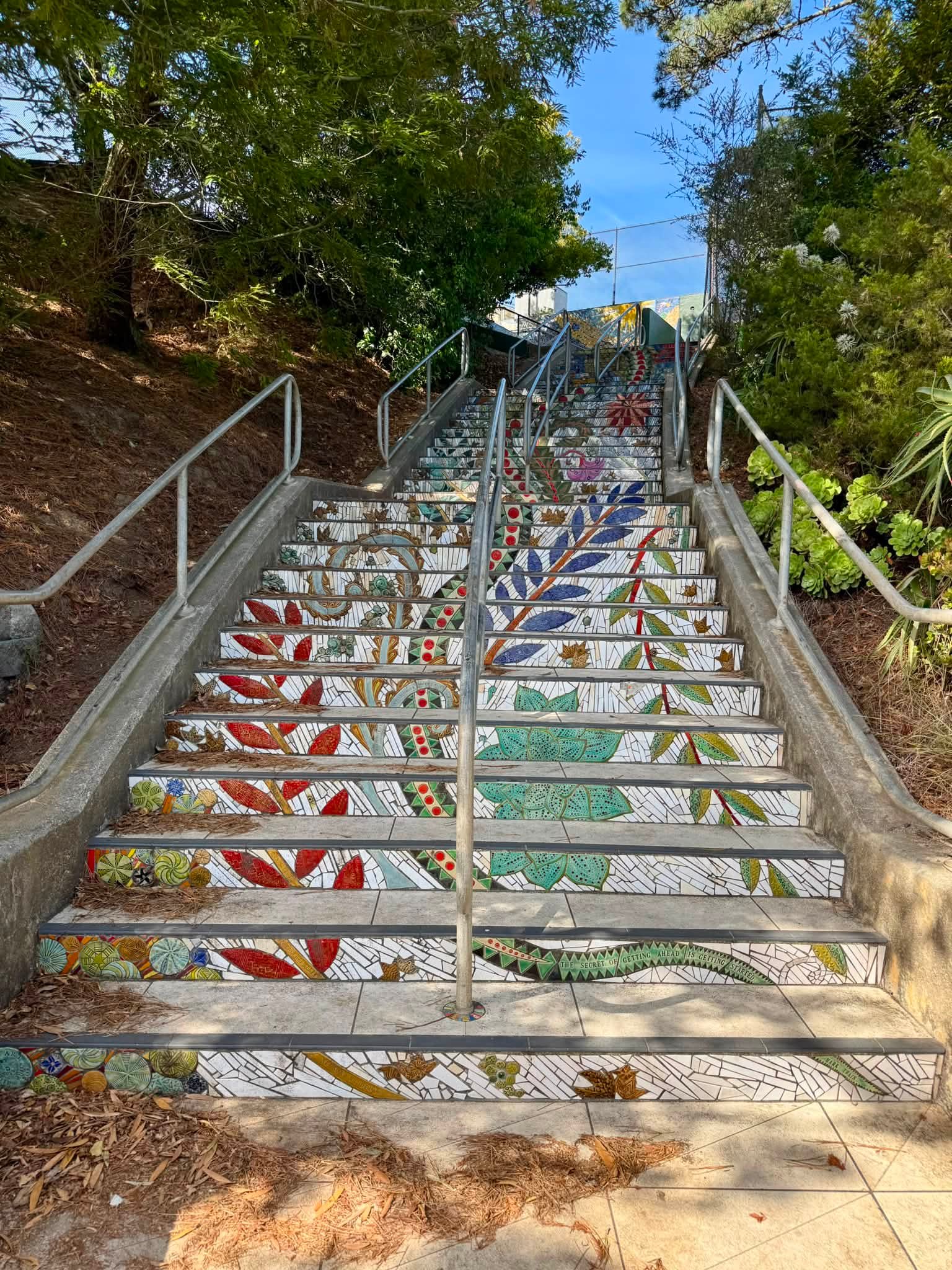 The Dragon's Tale Staircase in Miraloma Park Neighborhood, San