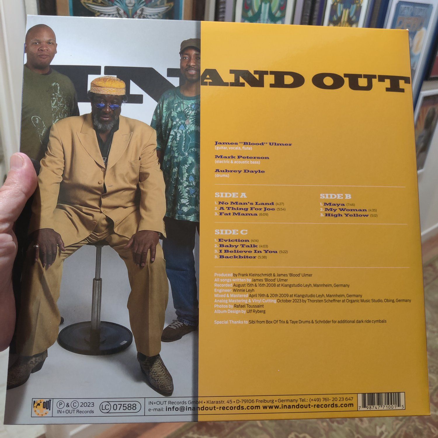 James Blood Ulmer's In and Out album on limited audiophile vinyl
