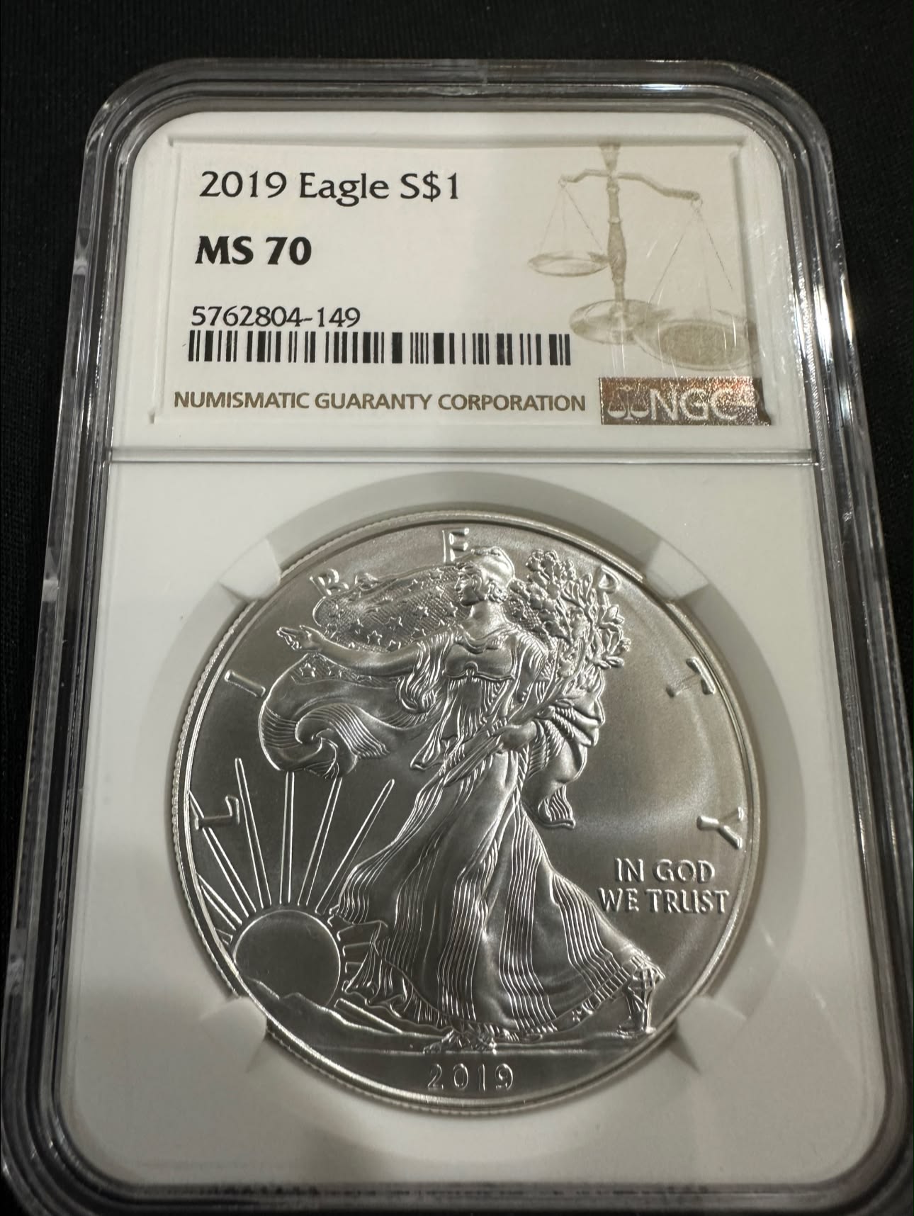 2019 American Silver Eagle NGC MS70