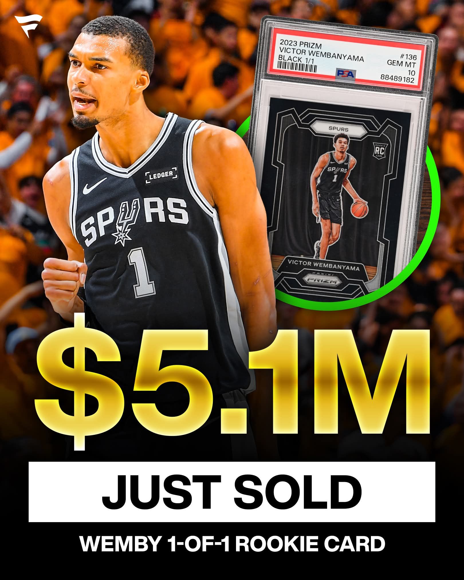 Victor Wembanyama basketball card in Topps royalty collection
