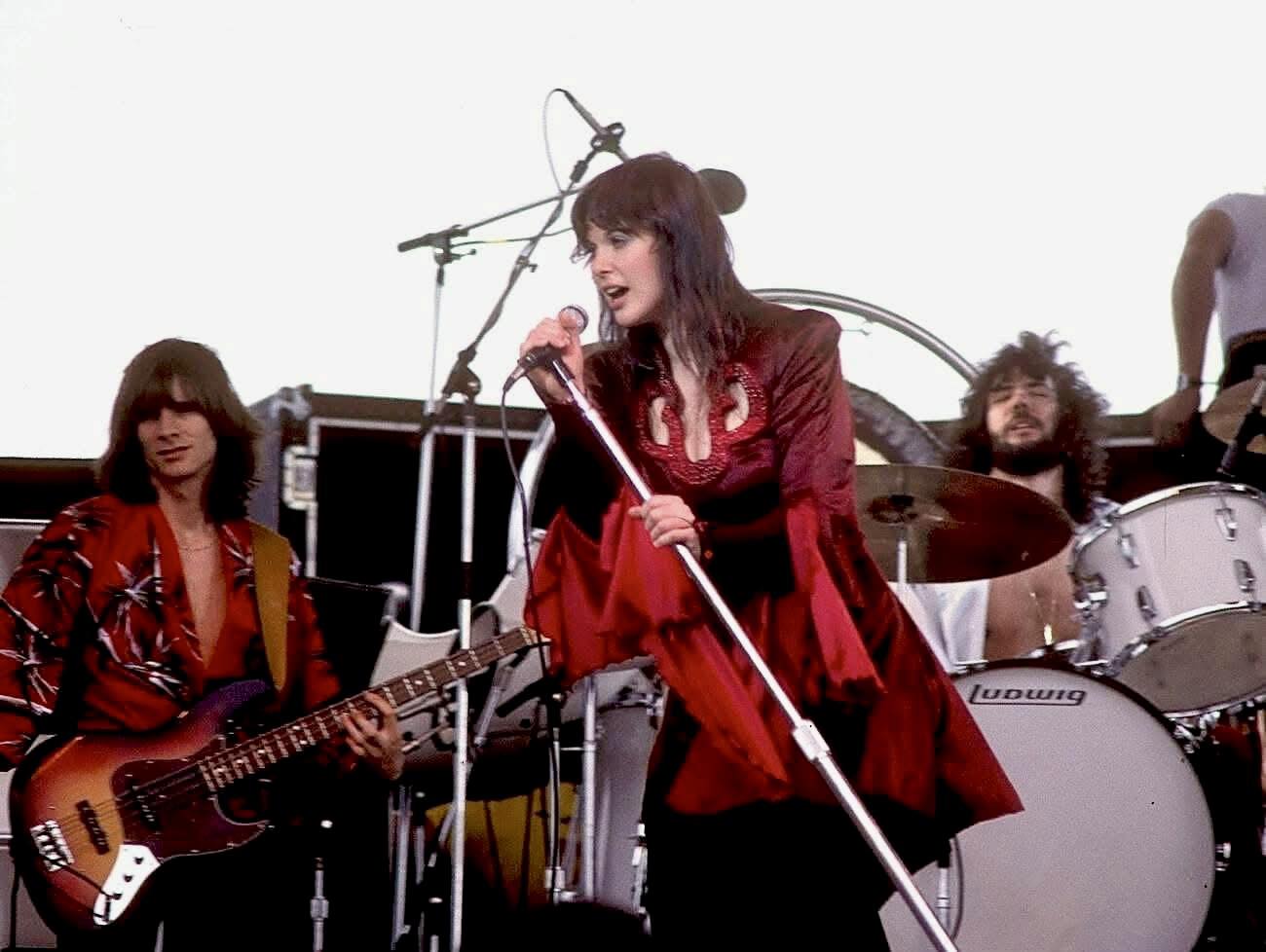 Heart performs at California Jam II in 1977