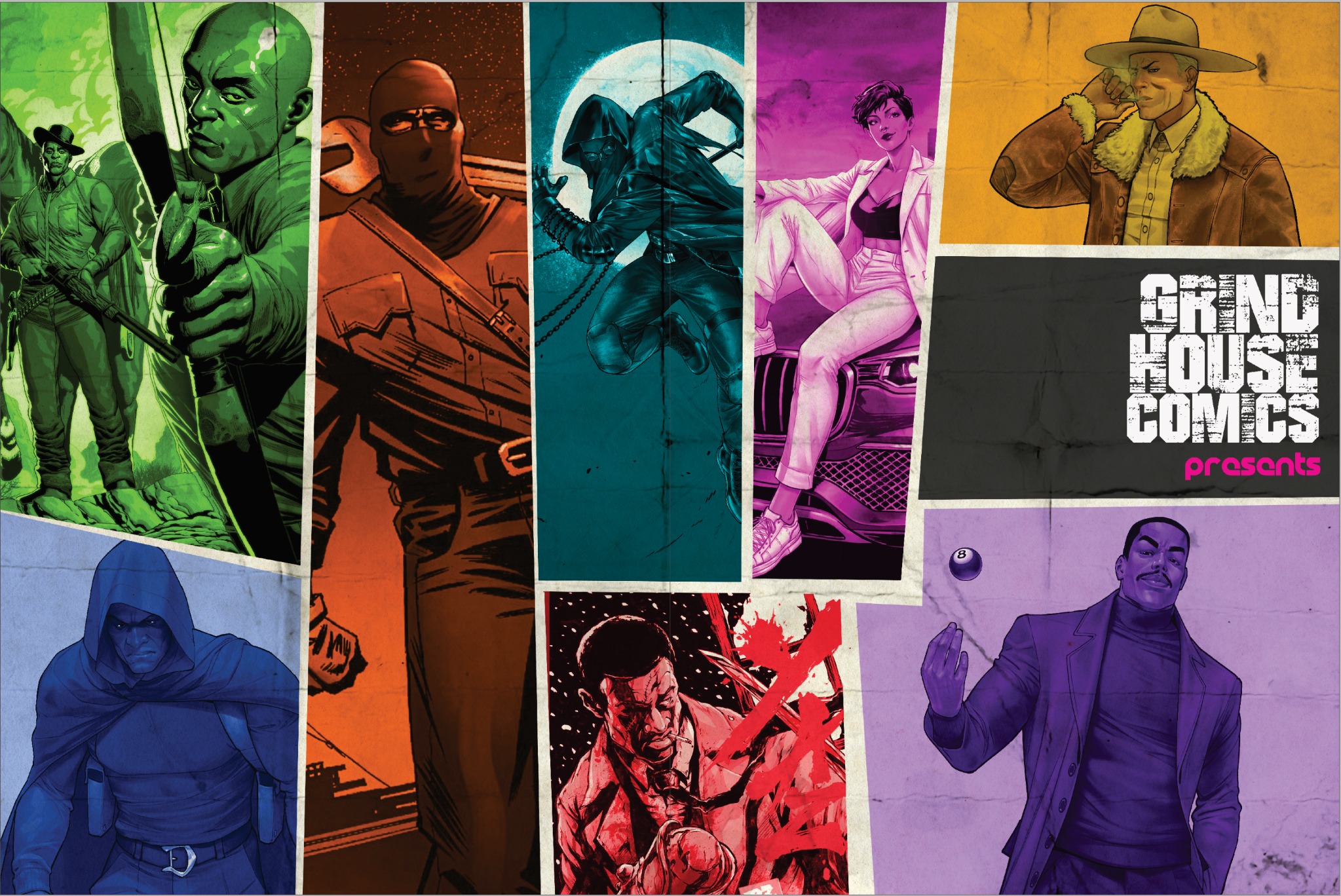 Grindhouse Comics book with original comics and artwork