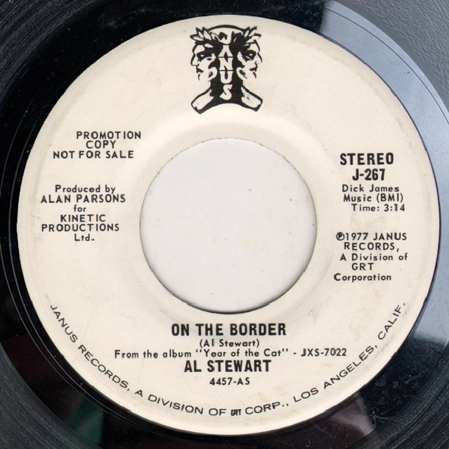 Al Stewart's 1977 song On the Border