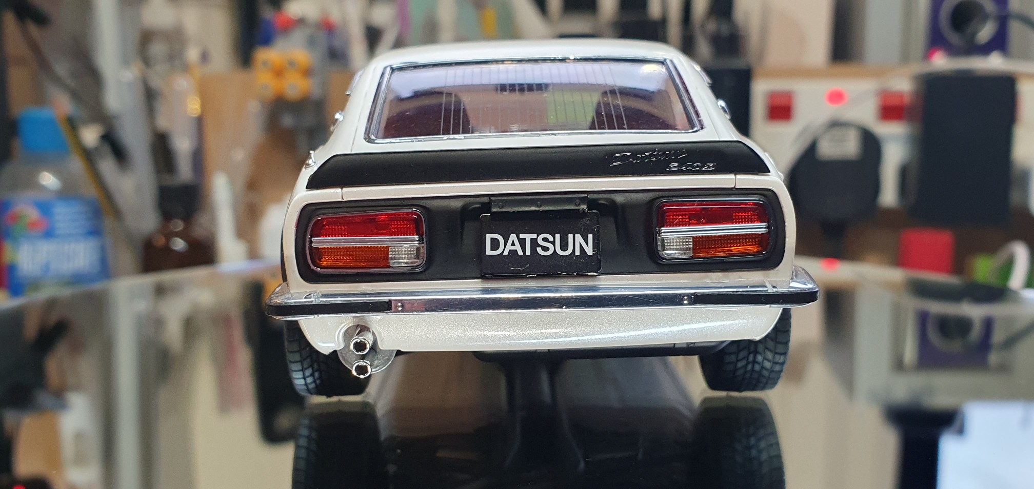 Datsun 240z with custom taillights and rear bumper