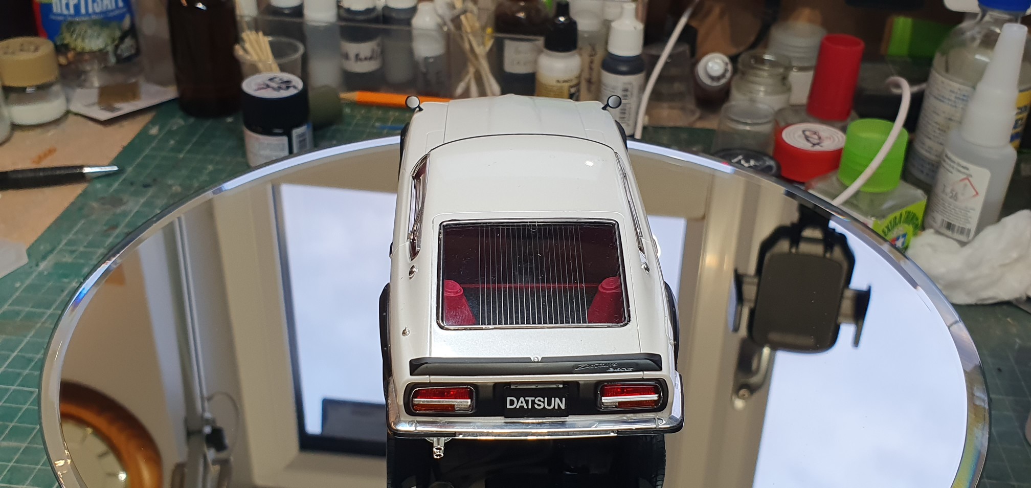 Custom Datsun 240Z with widebody kit and aggressive wheels