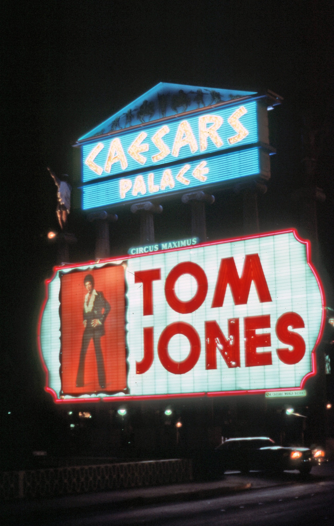 Caesars and Harvey's in the background, Lake Tahoe, March 1984