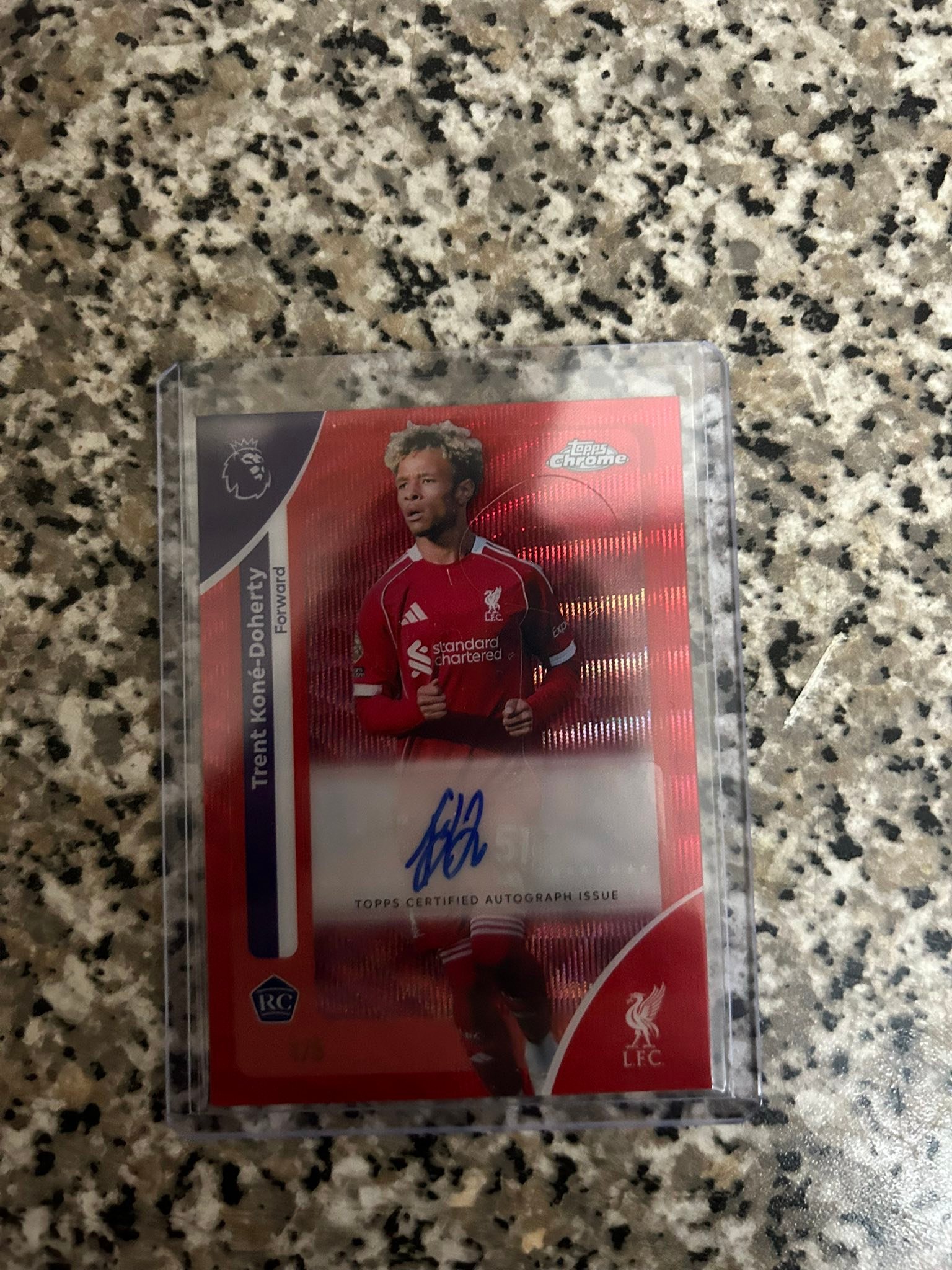 What are Trent Kone Doherty and Fernando Torres autograph card values?