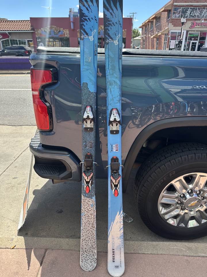 Salomon 185cm Pocket Rocket Space Frame Skis for sale at