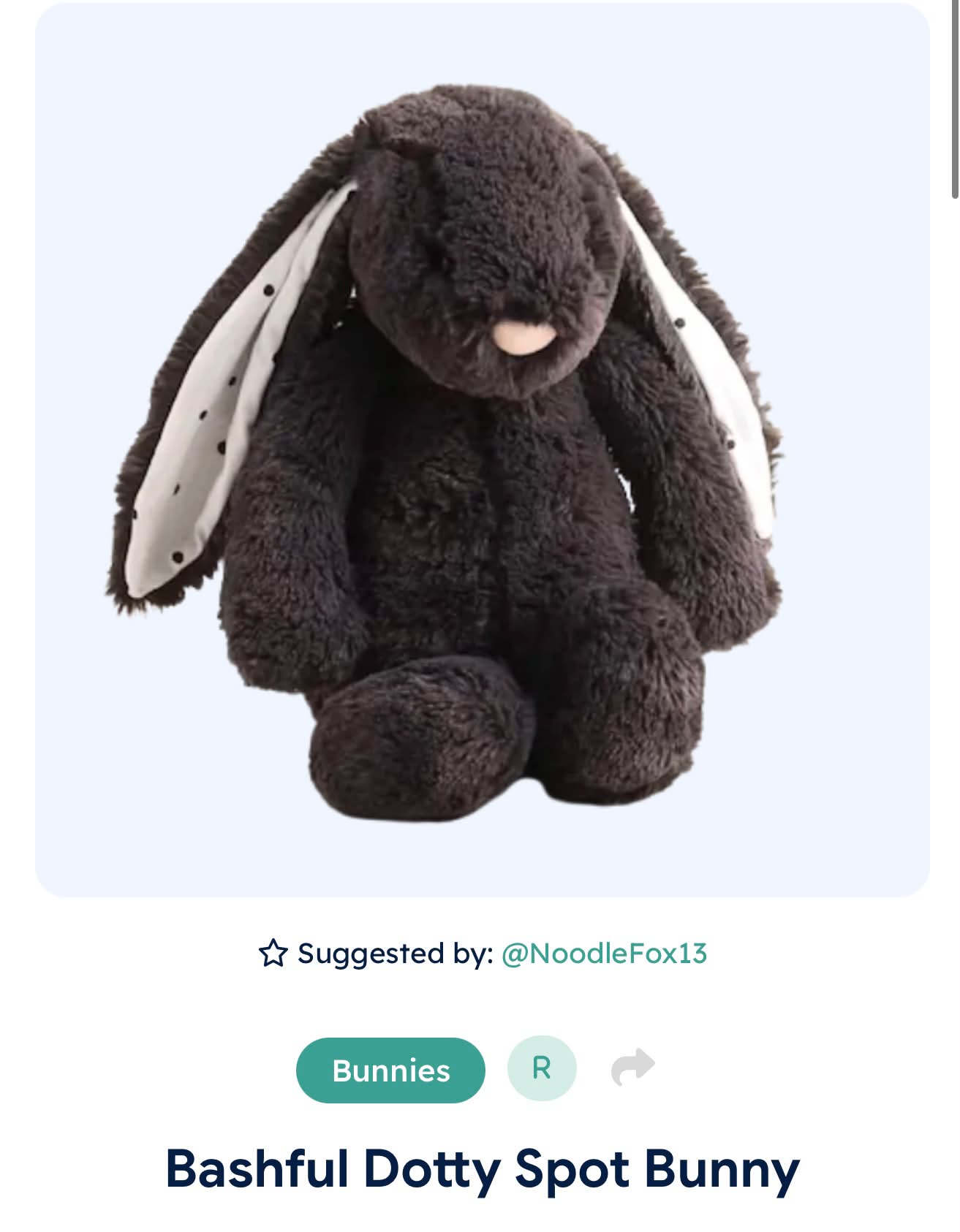 Where to buy Bashful Dotty Spot Bunny?