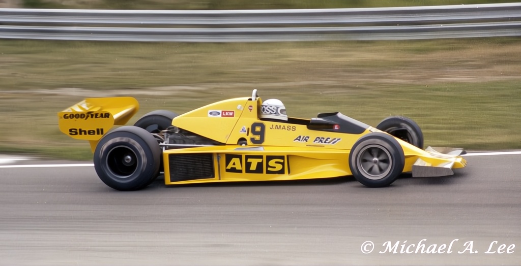 Jochen Mass in ATS-Ford at 1978 Dutch GP practice