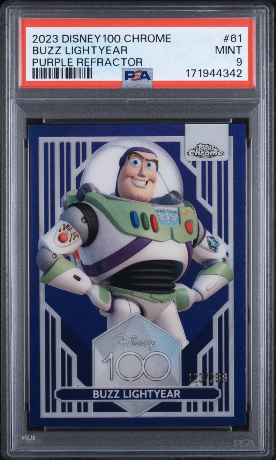 Wanted: Disney 100 Chrome Toy Story slabs, specifically numbered cards