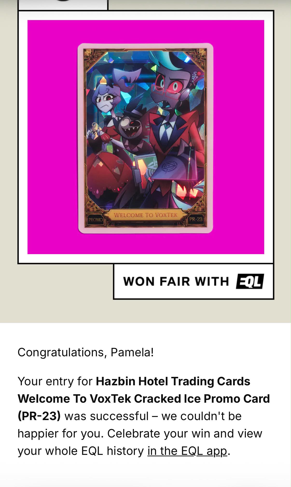 Where to buy Pass the Popcorn Hazbin Hotel sing along card
