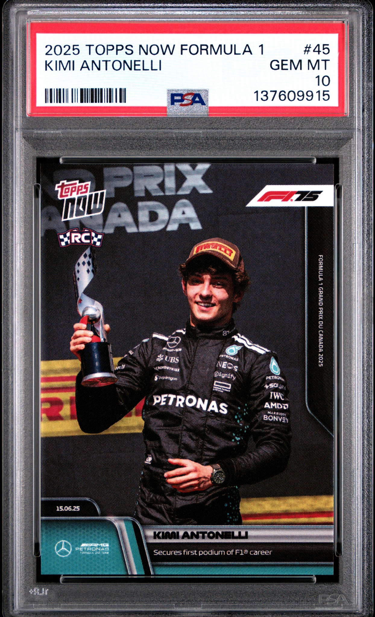 2025 Topps Now Formula 1 Kimi Antonelli card for sale