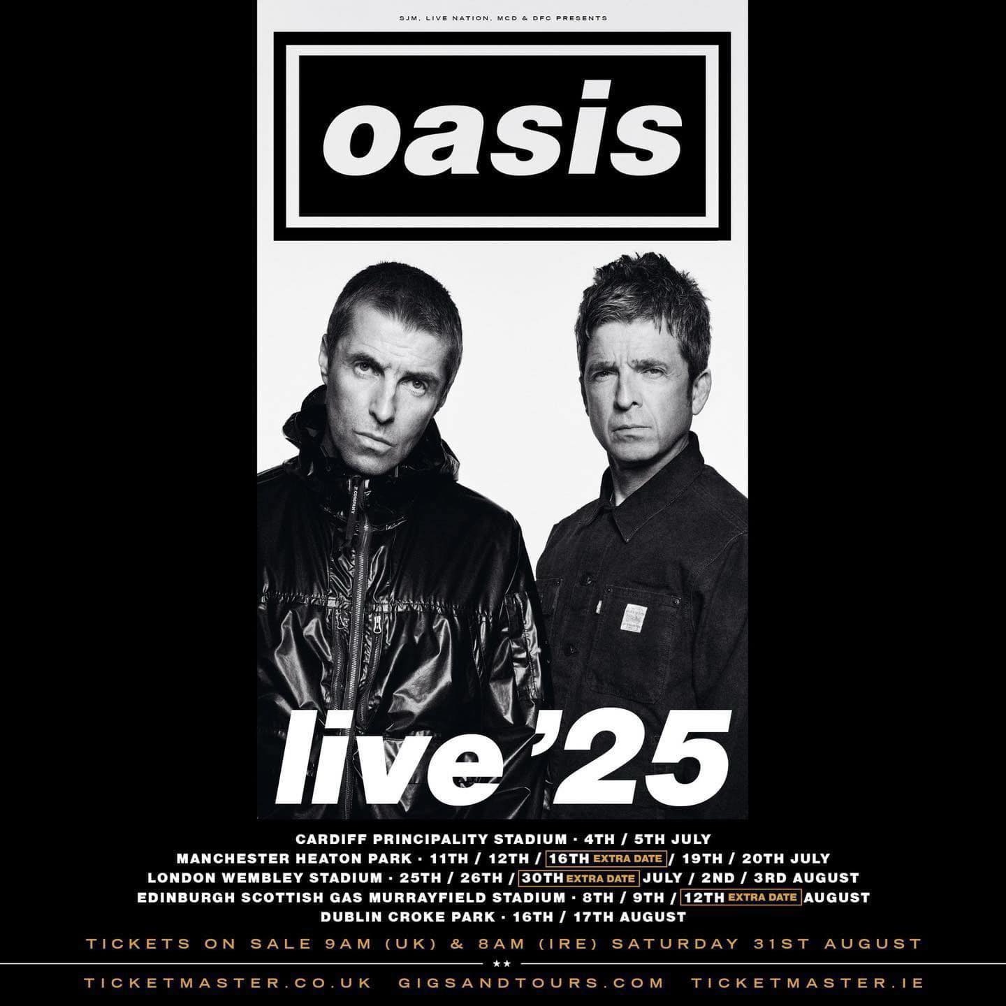 🚨 Oasis Live '25 tickets for East Rutherford, NJ. have now SOLD OUT.