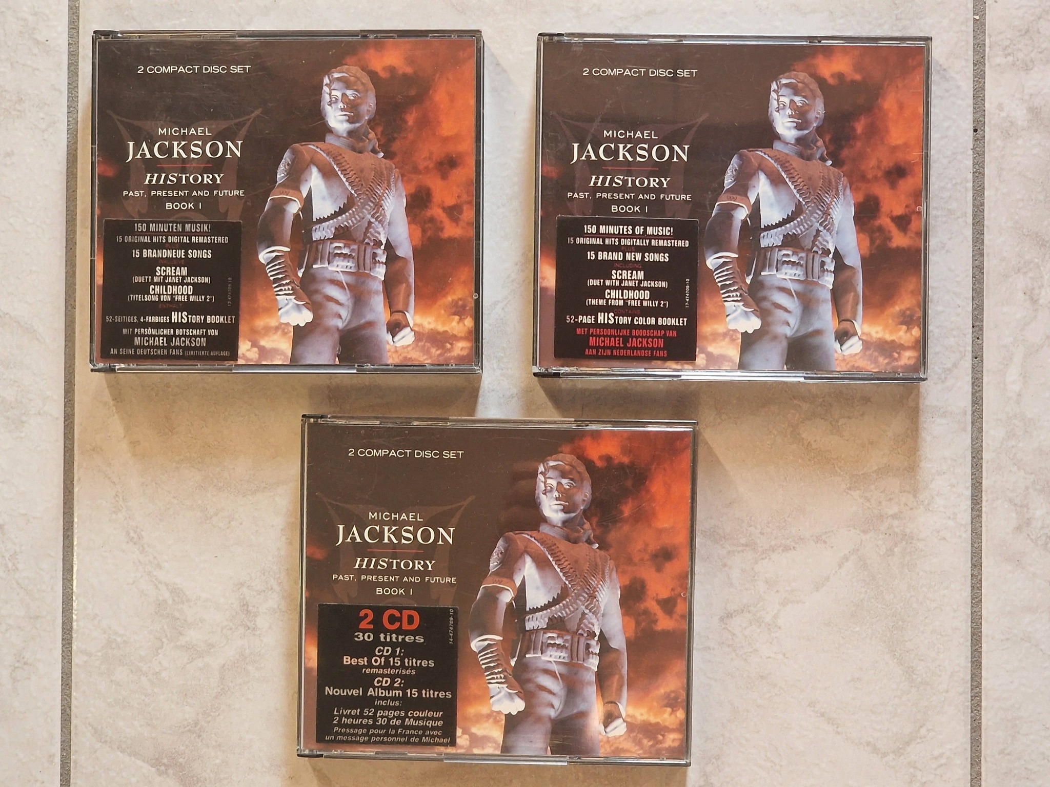 Some fans may have MiniDisc (MD) versions of Michael's albums in