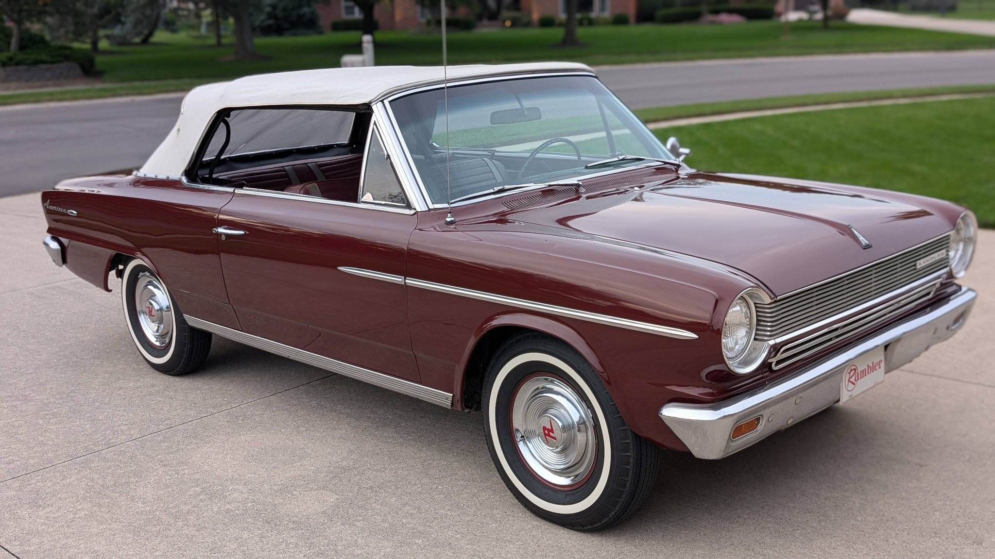 We sold this fully restored 1965 Rambler American 2 Door hard top