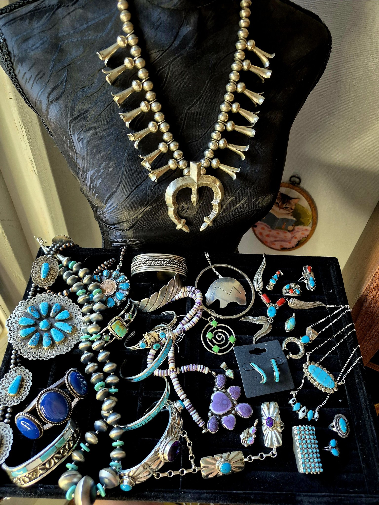 Native American jewelry from Navajo and Zuni artists