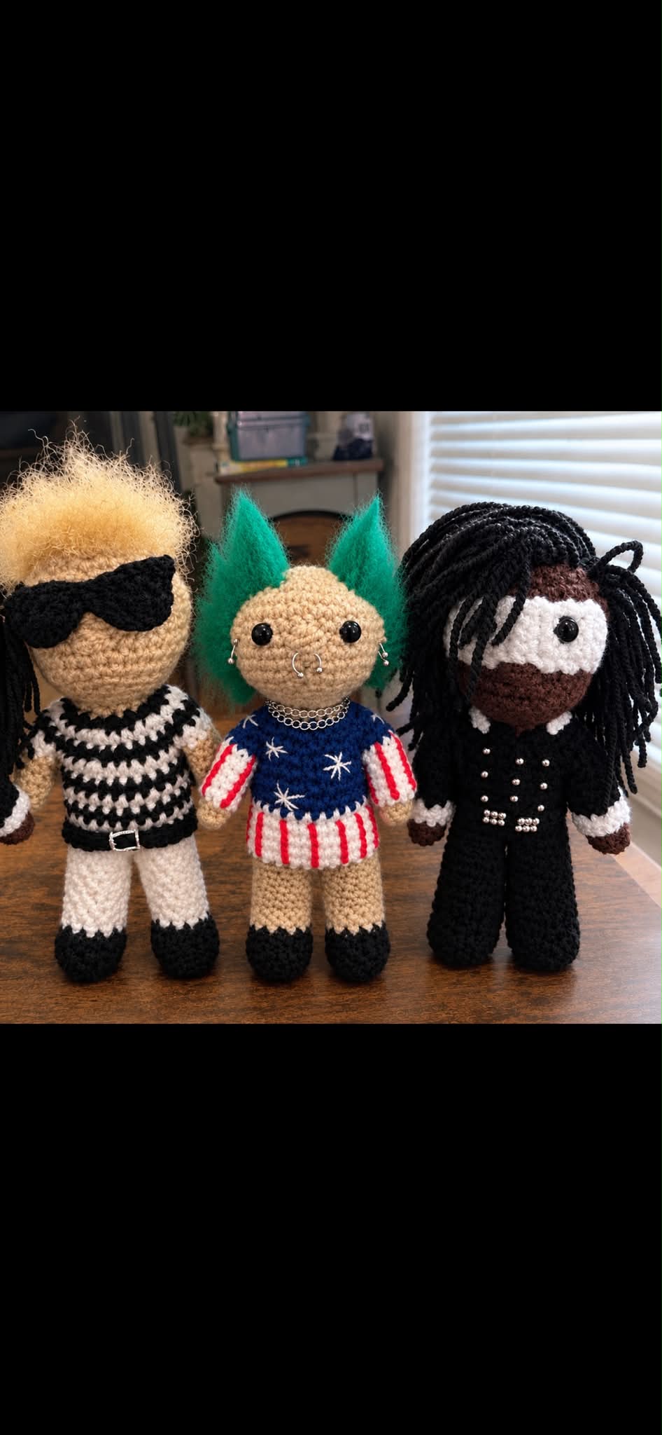 Crocheted Keith Richards figurines for sale