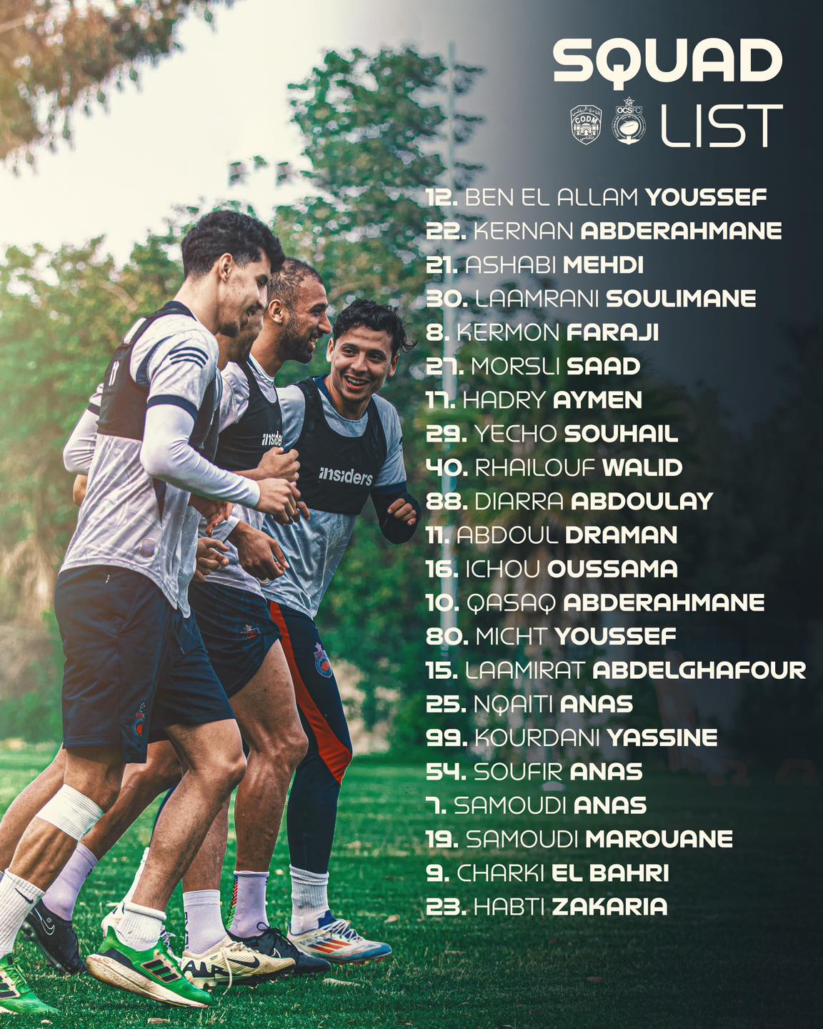 Ocsfoot - 🦈 SquadList 🦈 🆚 CODM 🏟️ stade d’honneur - meknes 🗓 11/04/2025 ...