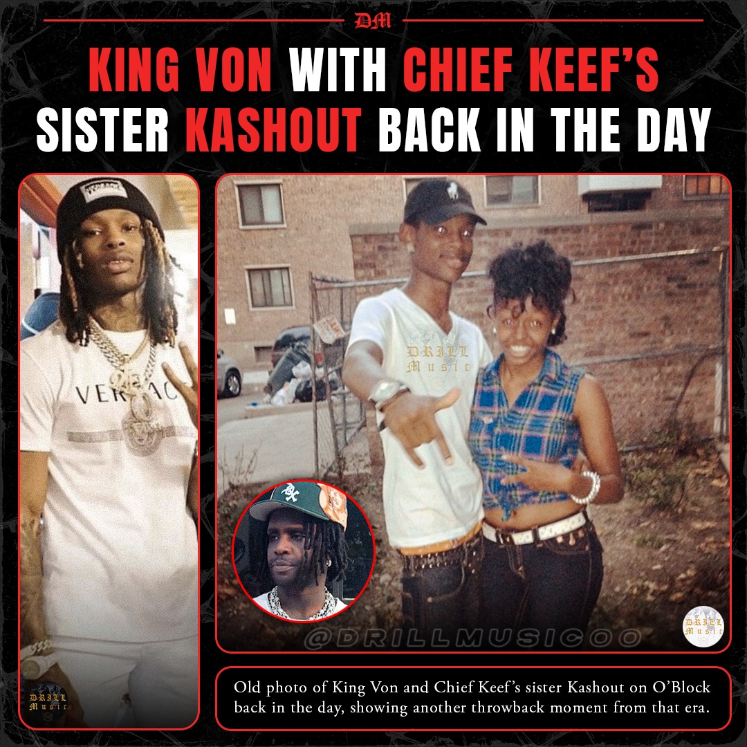 KingVon with #ChiefKeef's sister #Kashout back in the day 👀📷 Old
