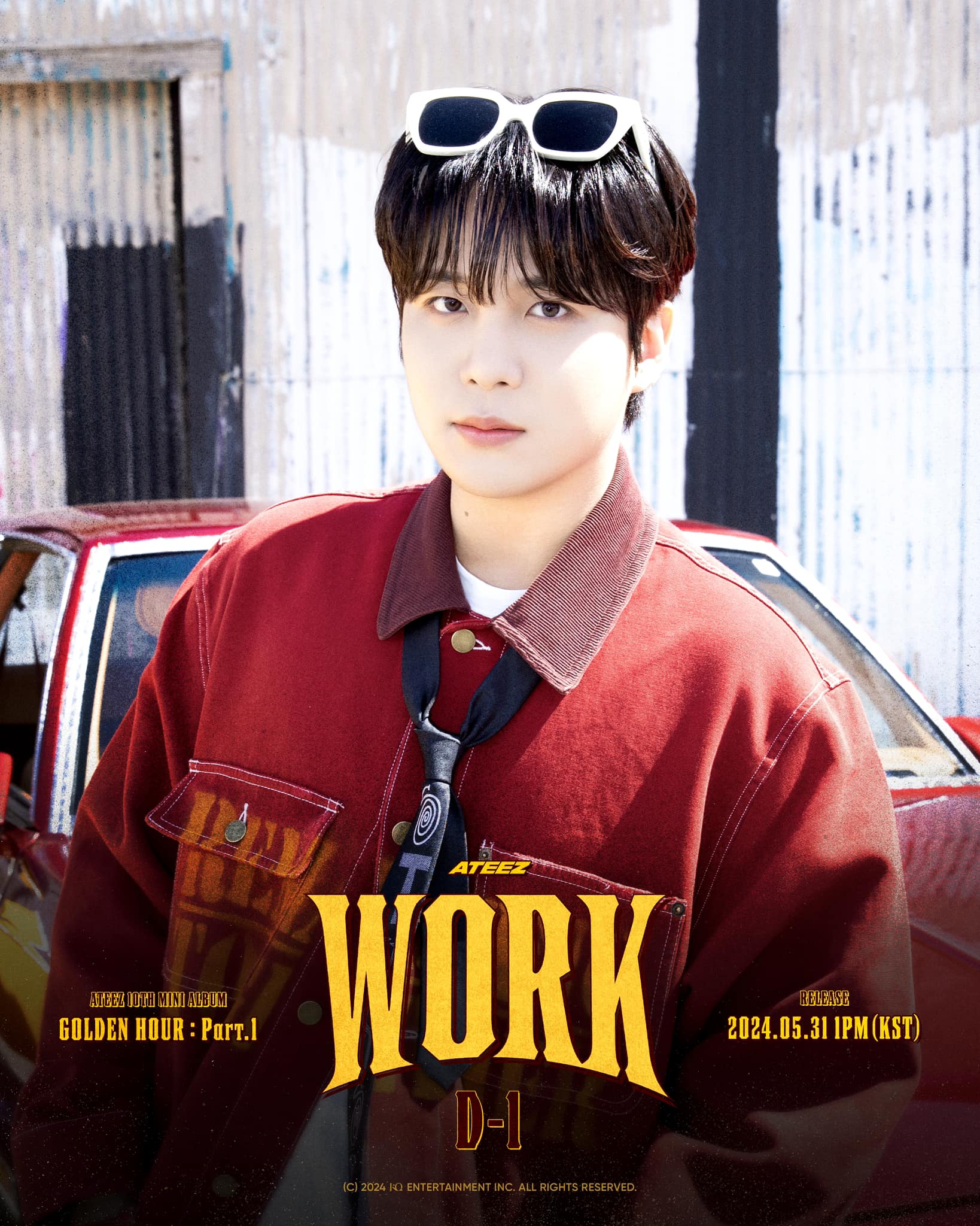 📷] ATEEZ(에이티즈) GOLDEN HOUR : Part.1 'WORK' D-1 Poster