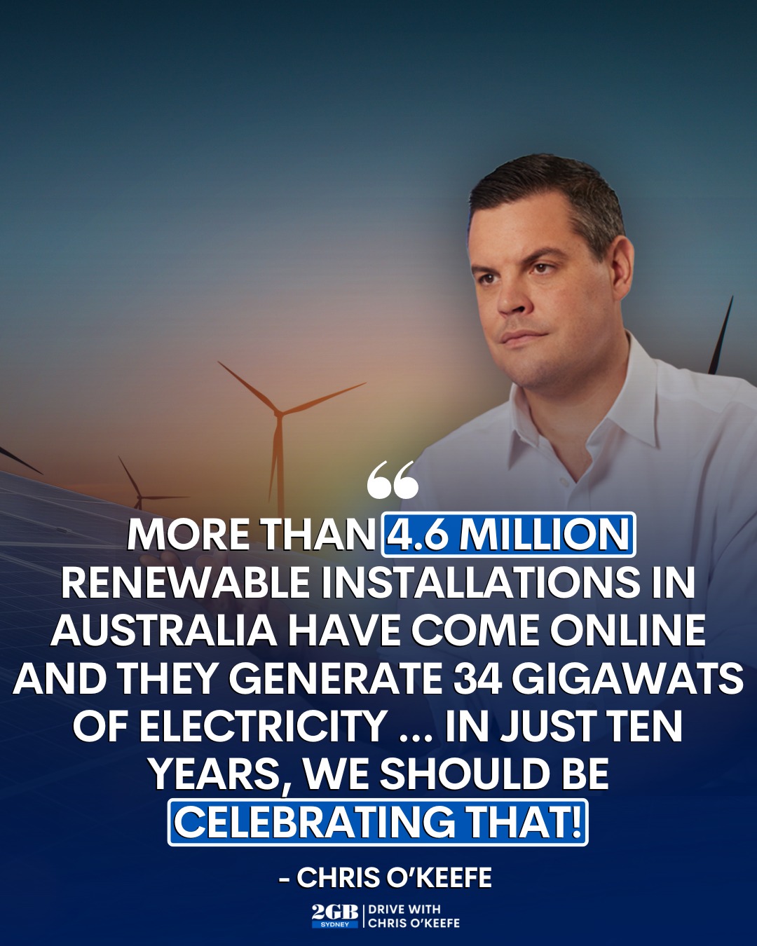 2GB Sydney - Chris O'Keefe says we should be celebrating...