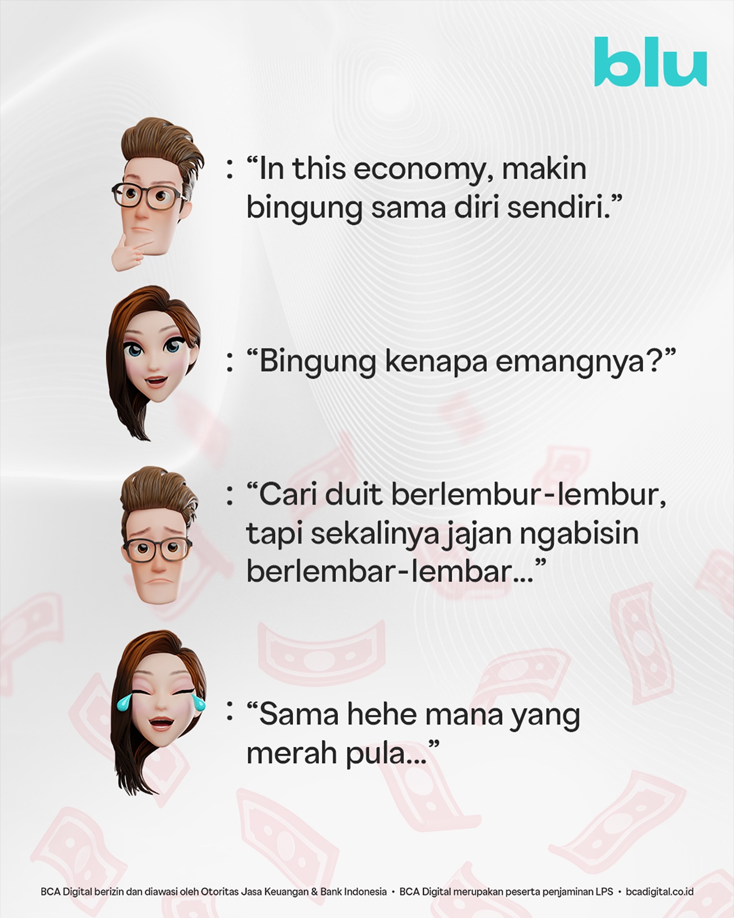 blu - Apa jangan-jangan kamu juga sama udah cape kerja siang malem tapi ...