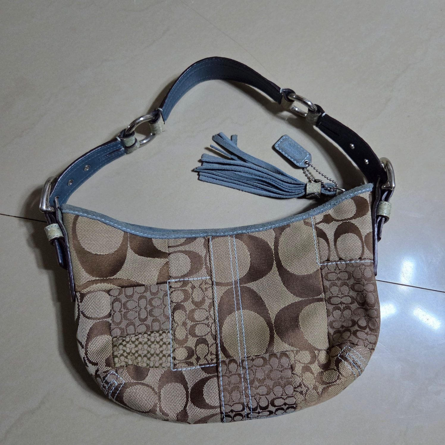 PTPA Python Soho Patchwork Shoulder Bag Authentic. YKK Zipper. San 