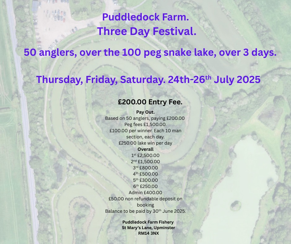 Puddledock, Three Day Festival.