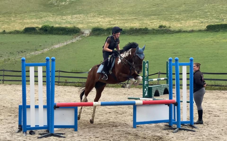 Show jumping clinic at warren barn